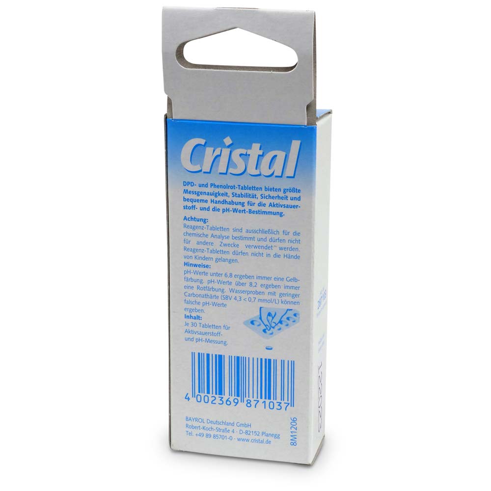 CRISTAL Ersatztabletten Sauerstoff + pH (2x 30 Stk.)