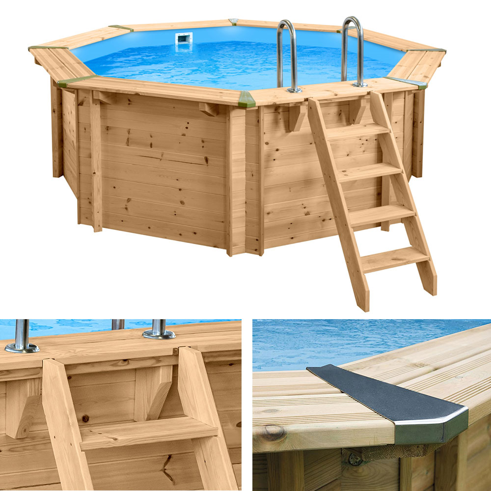 Premium Holz Schwimmbecken Sets