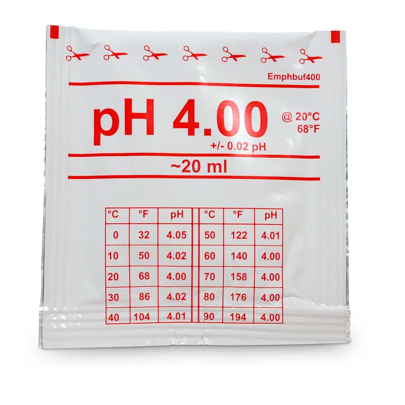 WATER-I.D. Kalibrierlösung, Eichlösung 20ml pH 4.00 zur Kalibrierung von:: pH 4.00