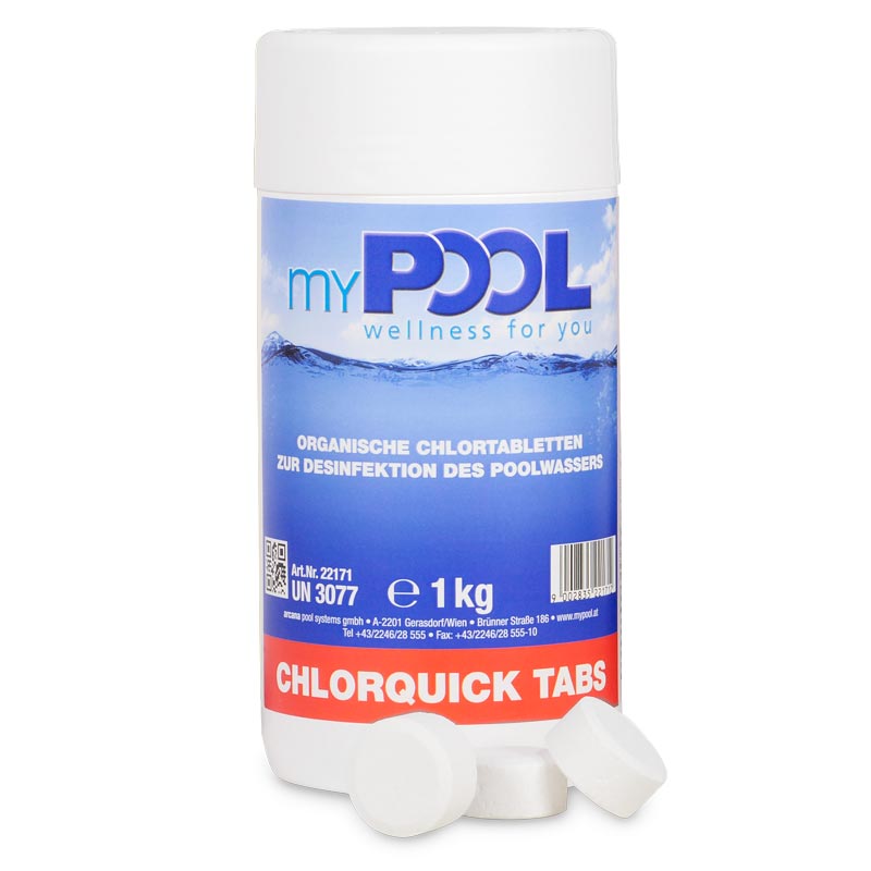 myPOOL Chlorquick Tabs Tabletten 20gr. schnelllöslich 1,0 kg