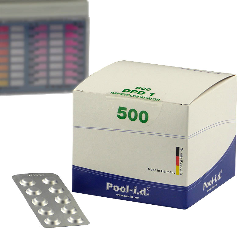 50 Stk. DPD 1 Rapid Tabletten für Pooltester Chlor (5 Streifen)