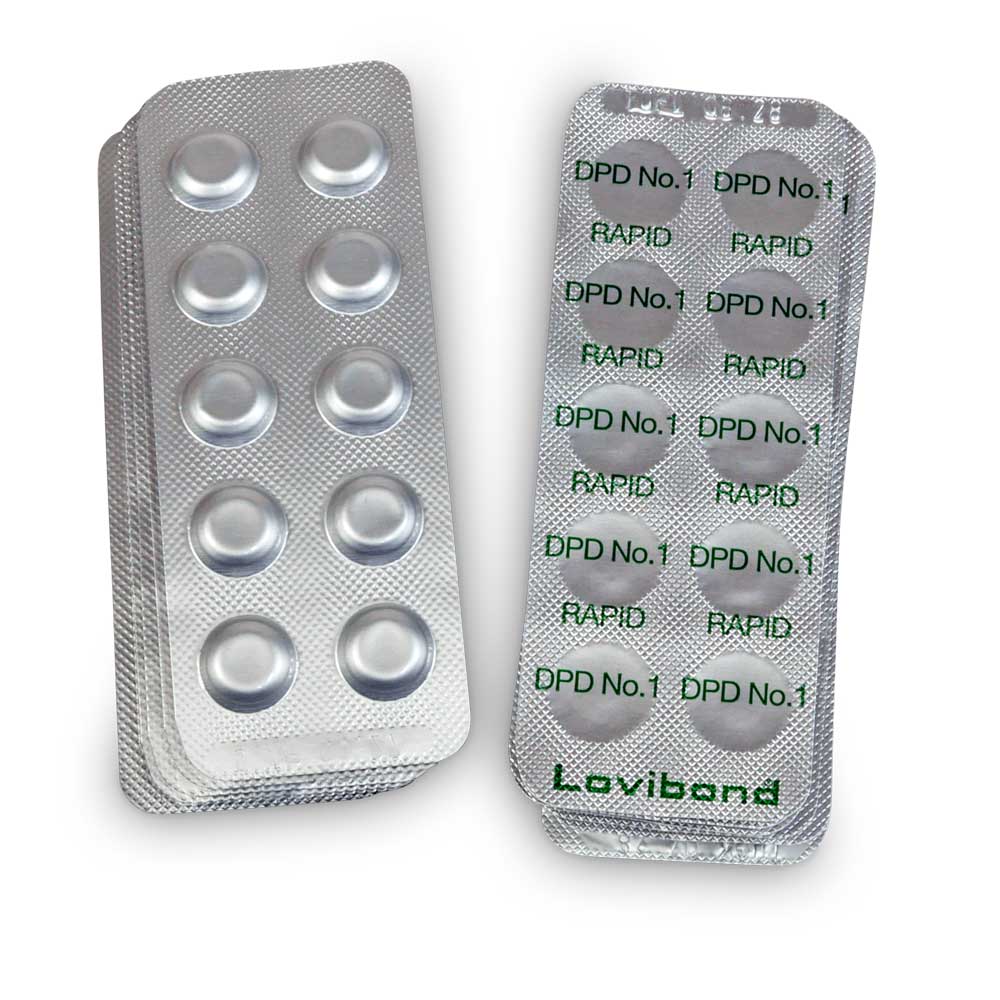 DPD 1 Rapid Tabletten Lovibond 100 Tabletten (10 Streifen)