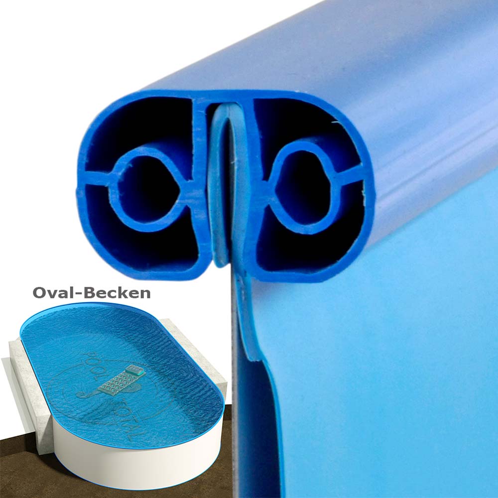Standard Handlauf blau für Ovalbecken 4,90 x 3,00 m