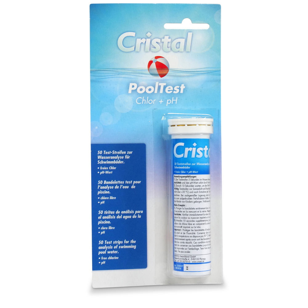 CRISTAL PoolTest - Test-Streifen pH/Chlor