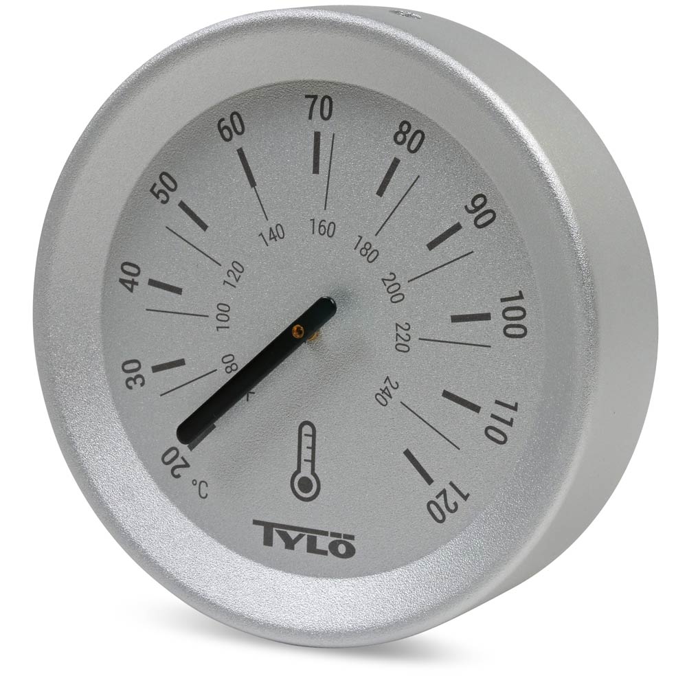 Tylö Thermometer Brilliant Silver Grey