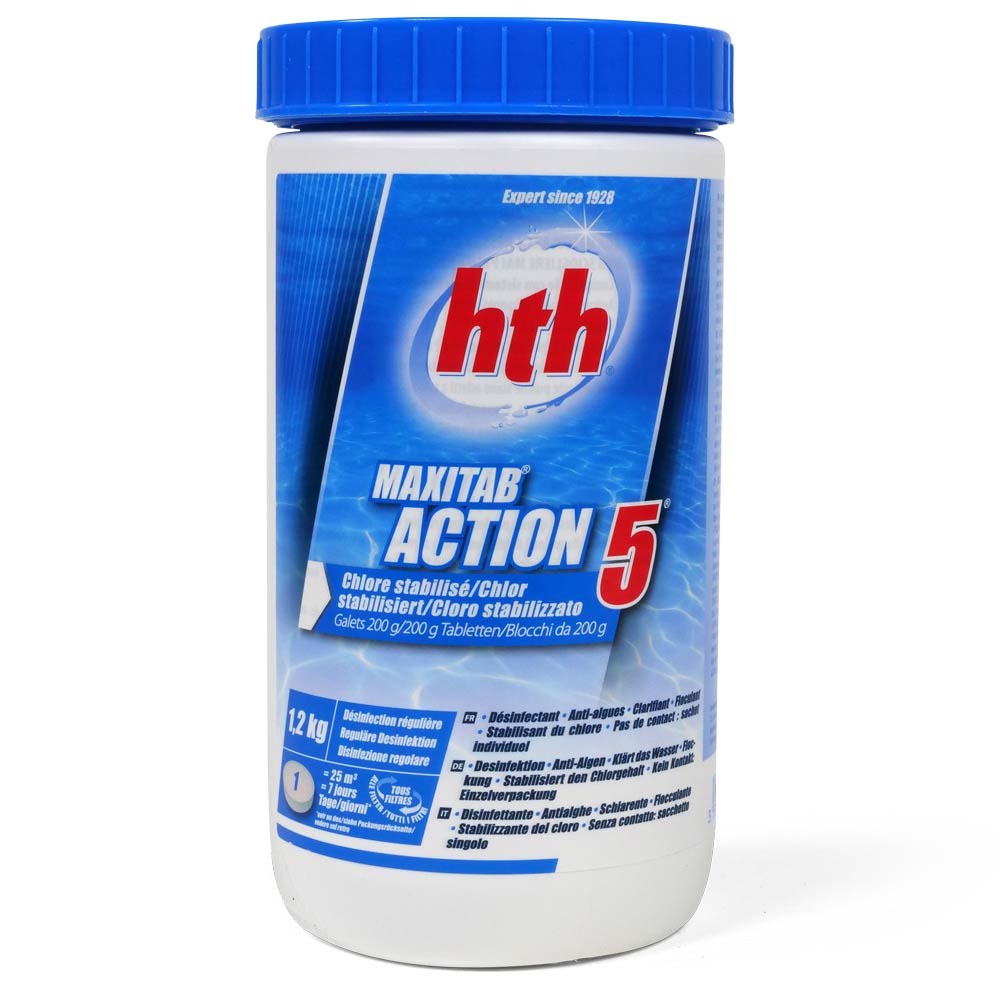 hth MaxiTab ACTION 5 200g Multifunktionstabletten 1,2 kg
