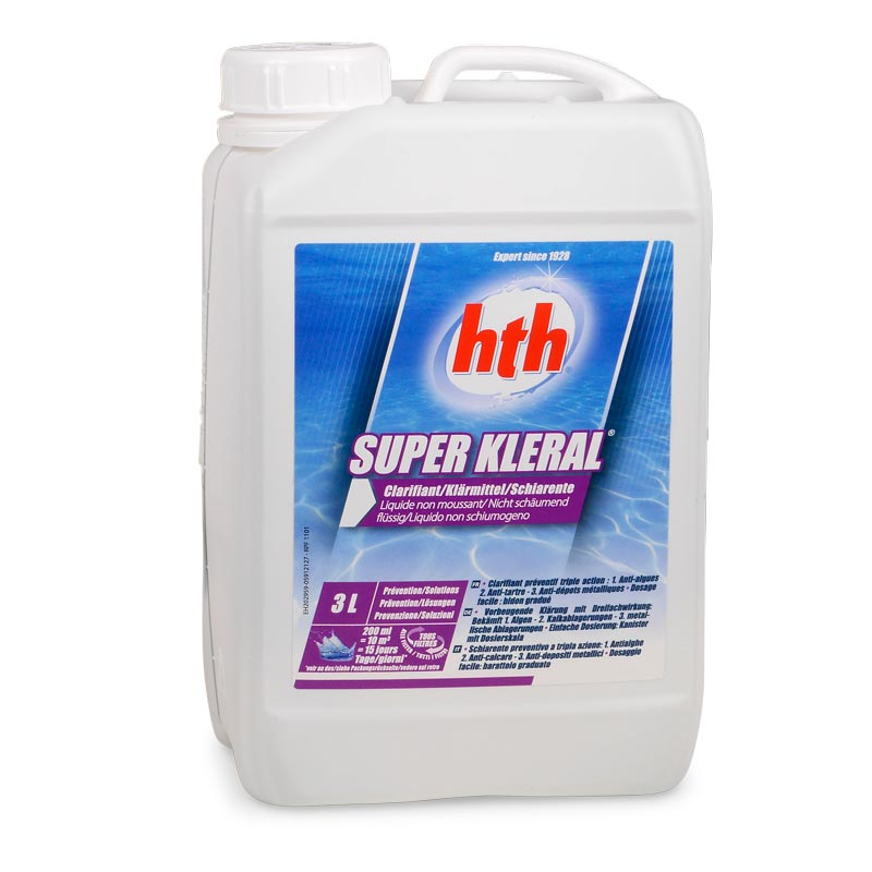 hth Super KLERAL Wasserklärer 3-Fach Wirkung 3,0 l