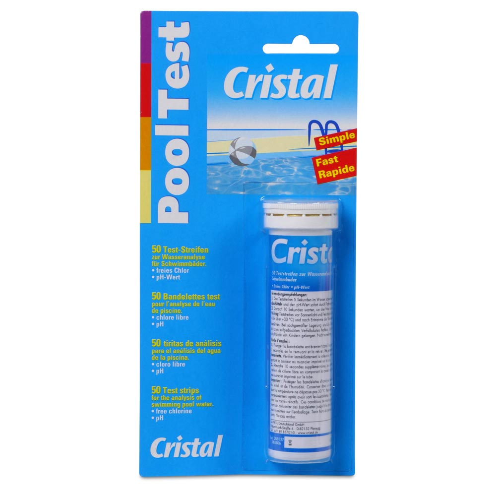 CRISTAL MultiTabs Chlor 5 in 1 (20g) 5,0 kg, Chlordosierer + Teststreifen