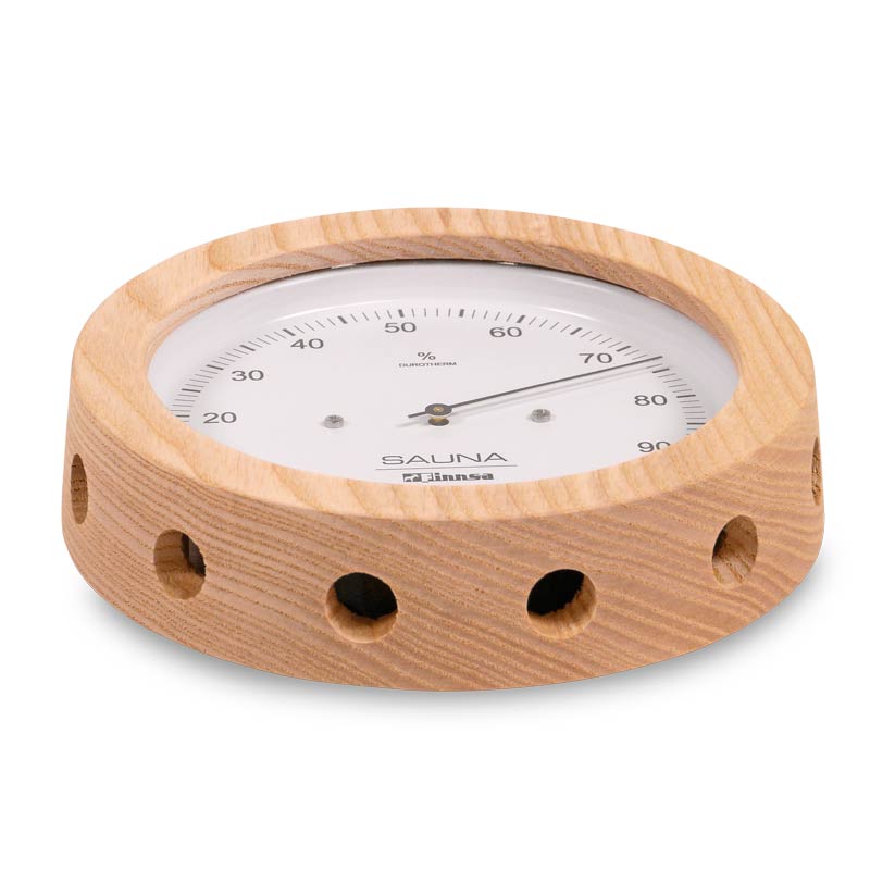 Sauna-Hygrometer 150 mm -Profi-, in Holz gefasst