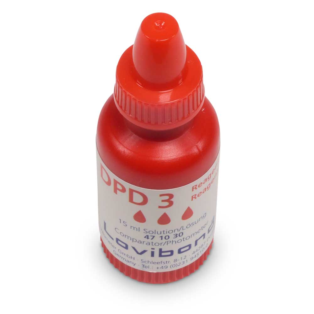 Lovibond DPD 3 Pufferlösung, rote Flasche