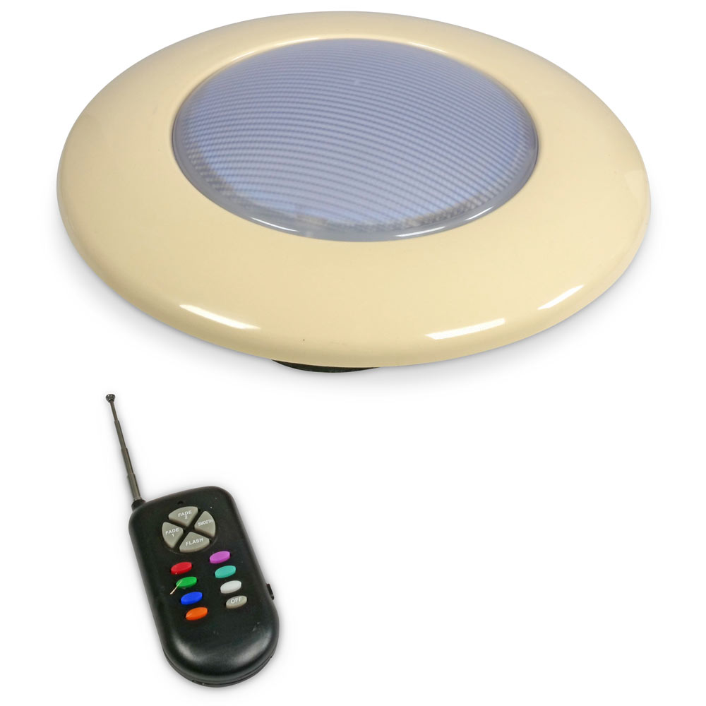LED-Strahler RGB mit Frontring PAR 56 + Fernbedienung (sand)