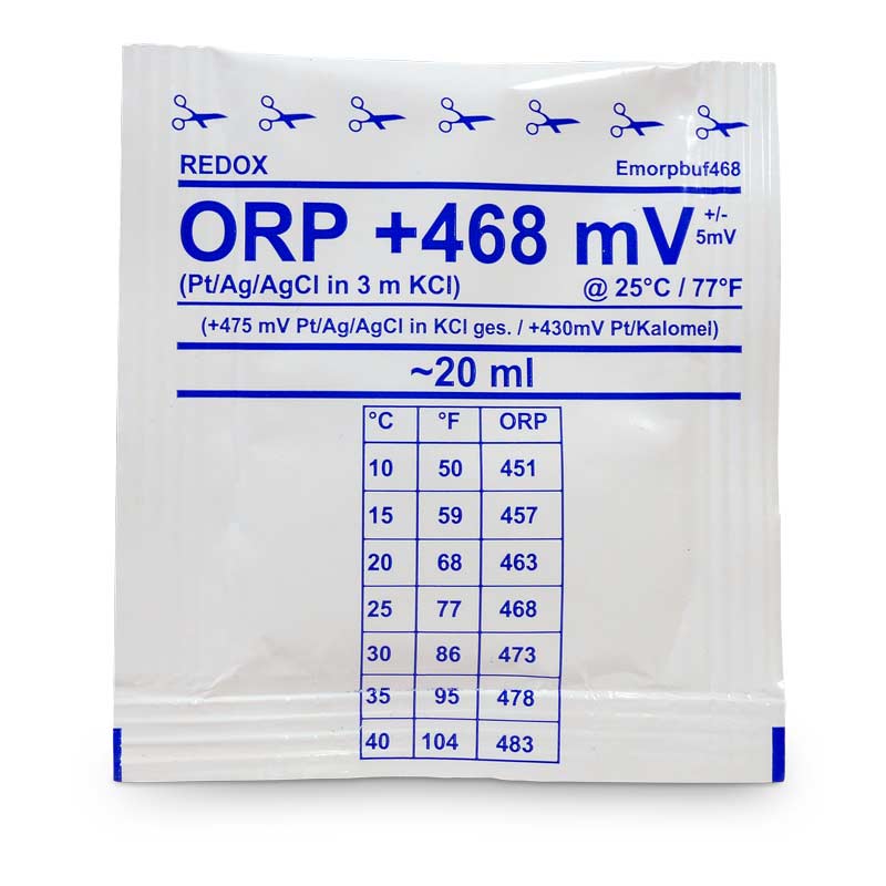 WATER-I.D. Kalibrierlösung, Eichlösung 20ml ORP (Redox) +468mV zur Kalibrierung von:: ORP (Redox) +468mV