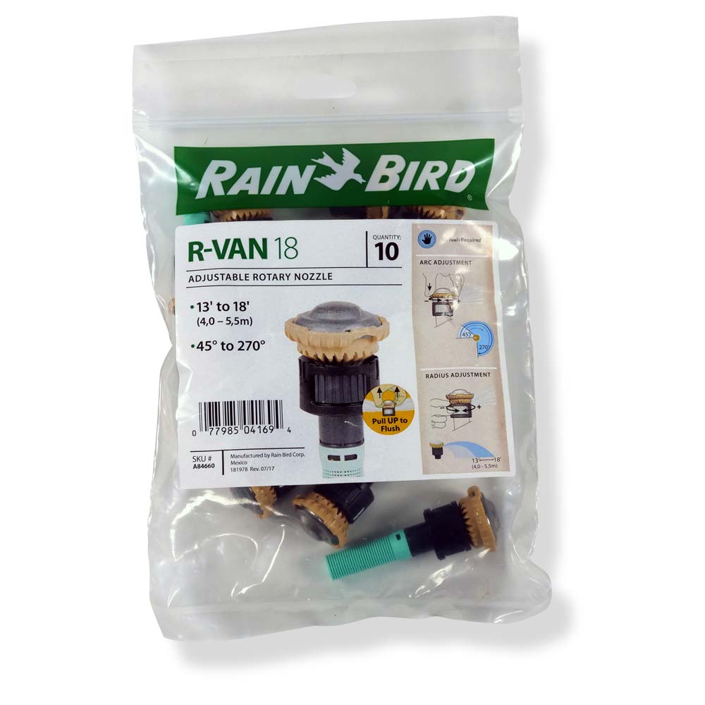 10x Rain Bird R-VAN 18 (45 - 270°)