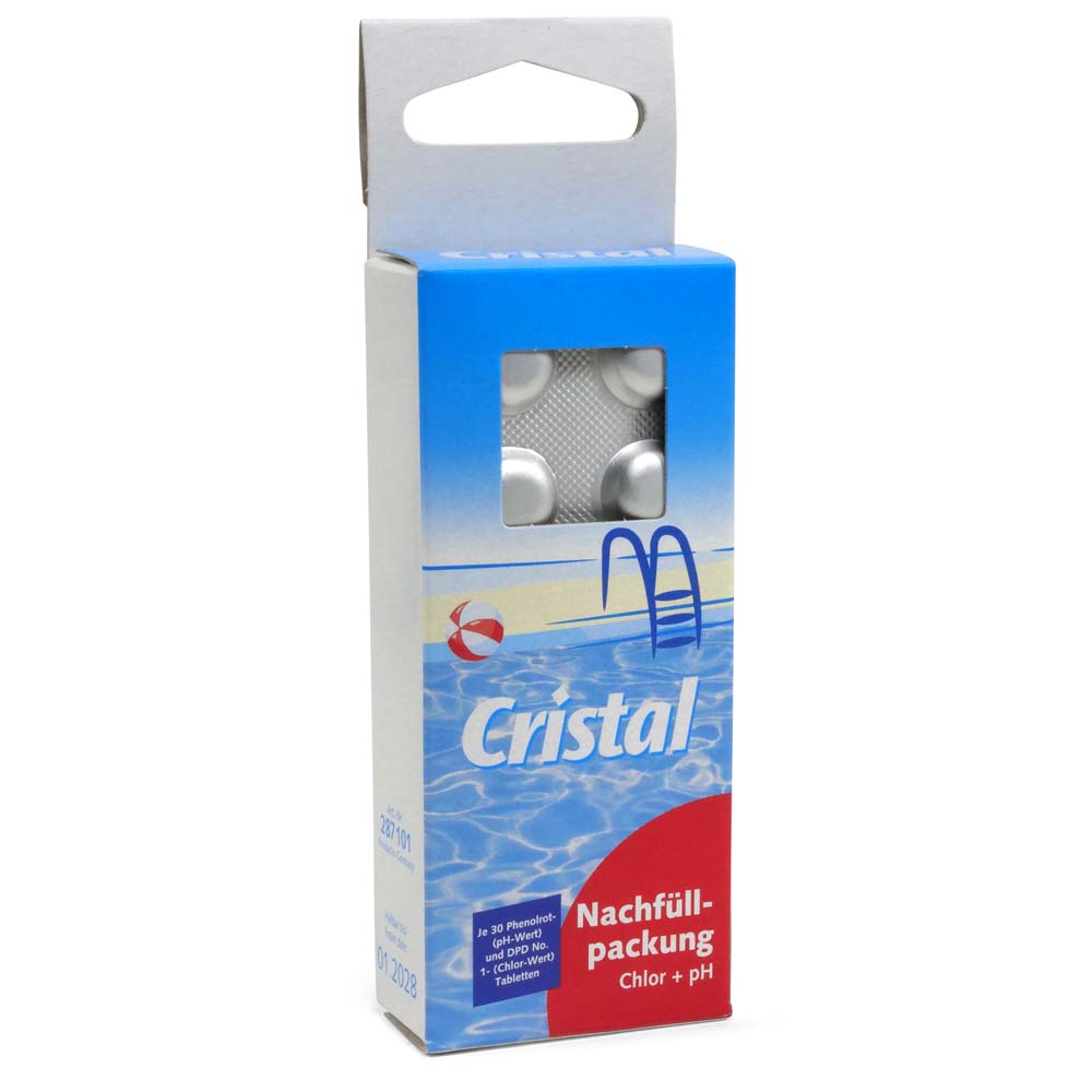 CRISTAL Ersatztabletten Chlor + pH (2x 30 Stk.)