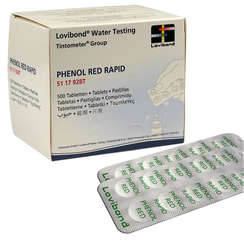 Phenol Red Rapid Tabletten Lovibond 250 Tabletten (25 Streifen)