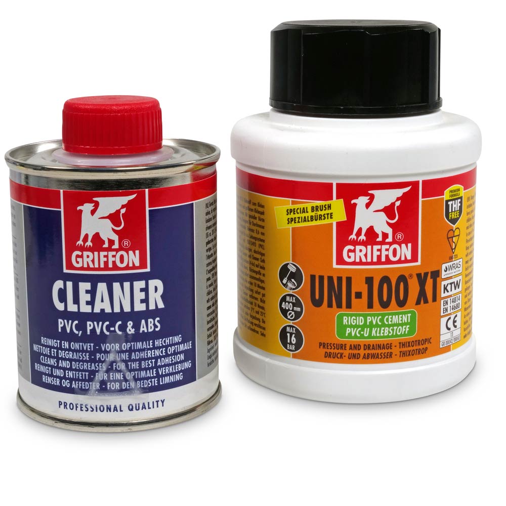 Spar-SET> Griffon Kleber Uni 100 XT 250 ml + Cleaner 125 ml