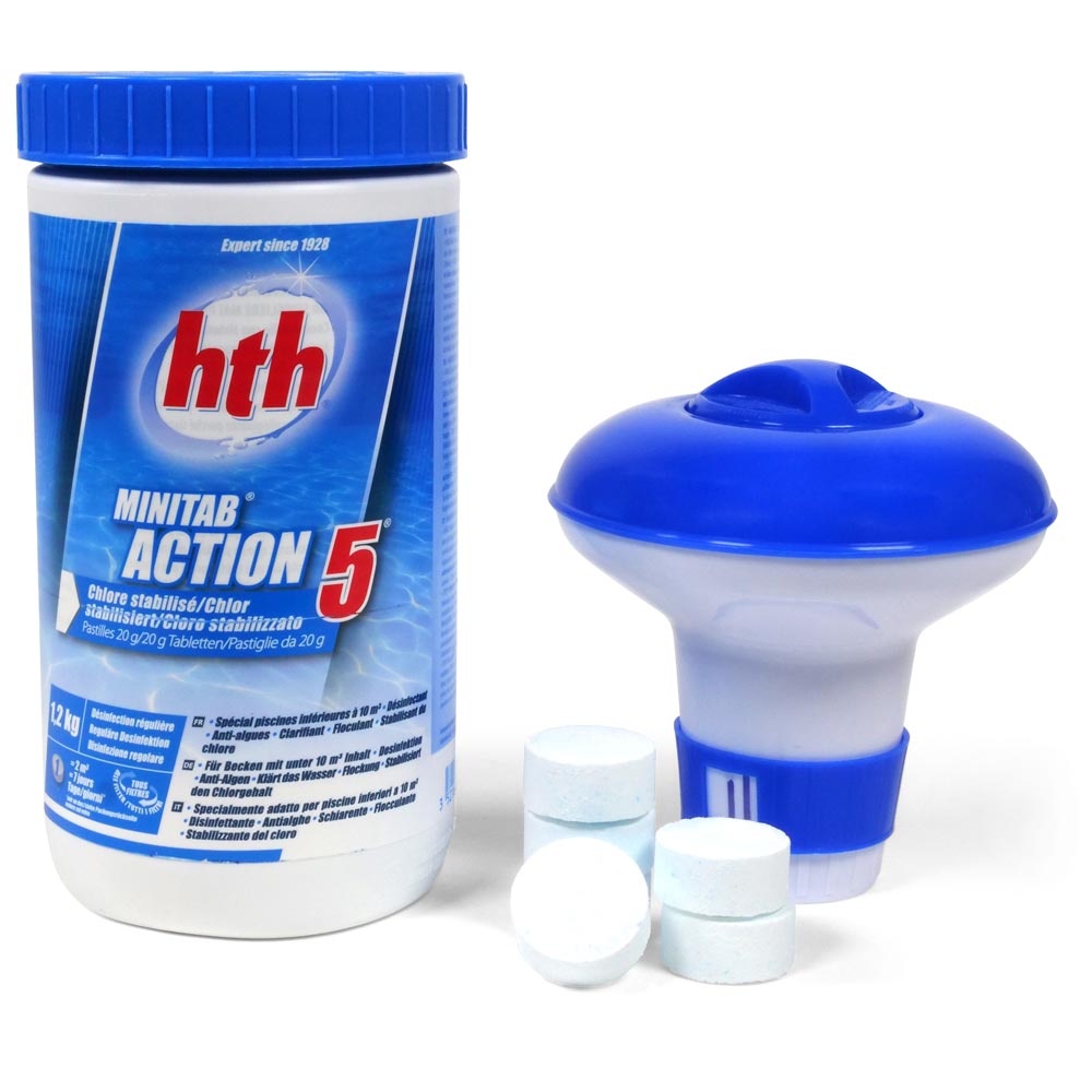 SET> hth ACTION 5 20g MultiTabs + Chlordosierer