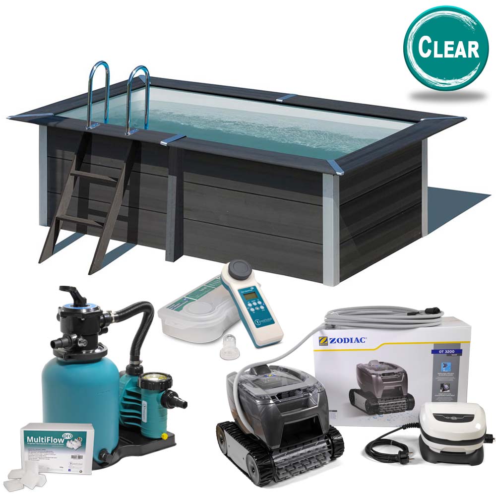 Edition ''CLEAR''> Composite Pool 3,26 x 1,86 x 0,96 m