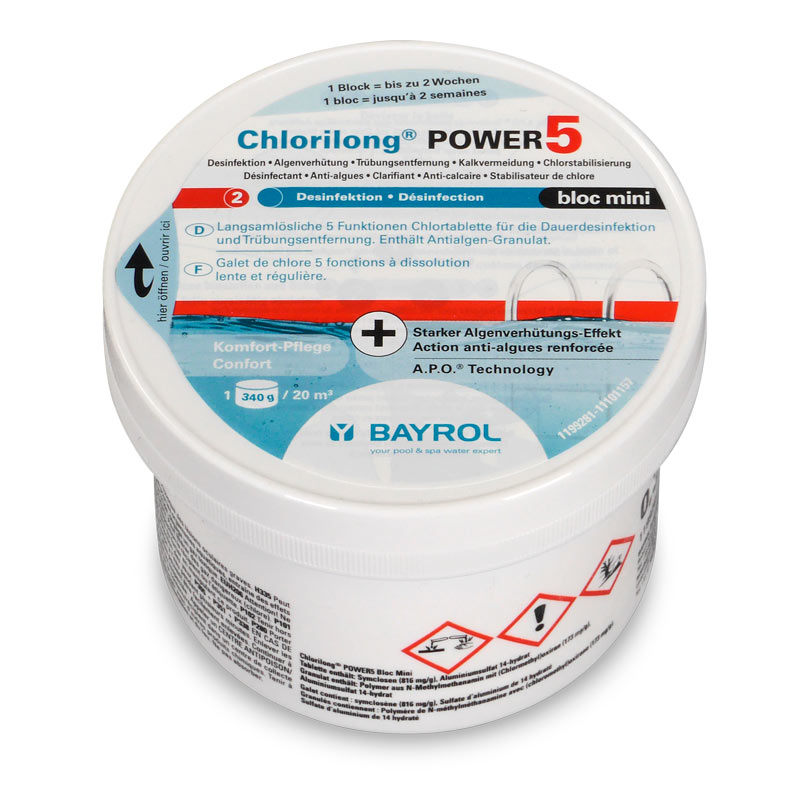 BAYROL Chlorilong POWER 5 Bloc Mini