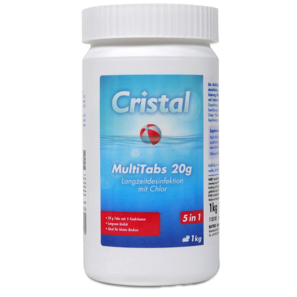 CRISTAL MultiTabs Chlor 5 in 1 (20g) 1,0 kg