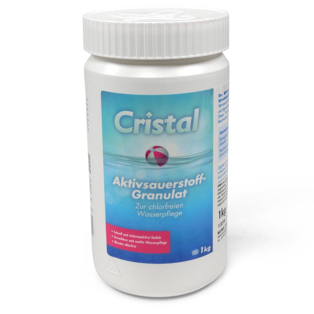 CRISTAL SET Aktivsauerstoff Granulat, Aktivator + TestStrips