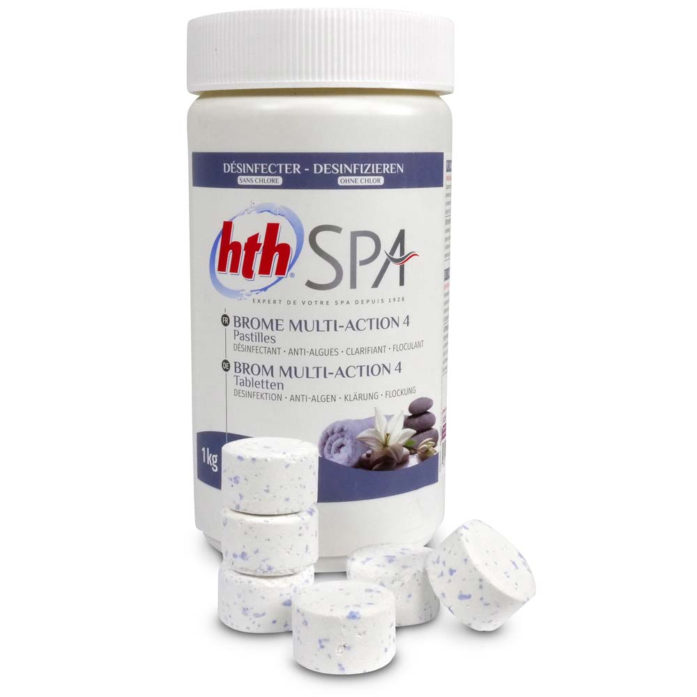 hth SPA Brom MULTI-ACTION 4 Tabletten + Dosierschwimmer