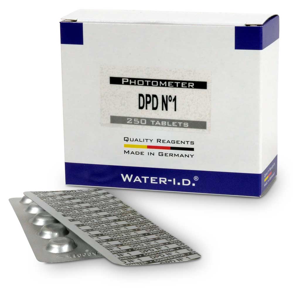 250 Stk. DPD 1 Tabletten für Photometer (25 Streifen)