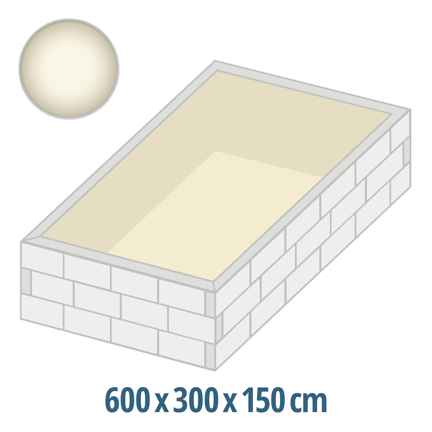 0,8 mm Innenhülle | Sand