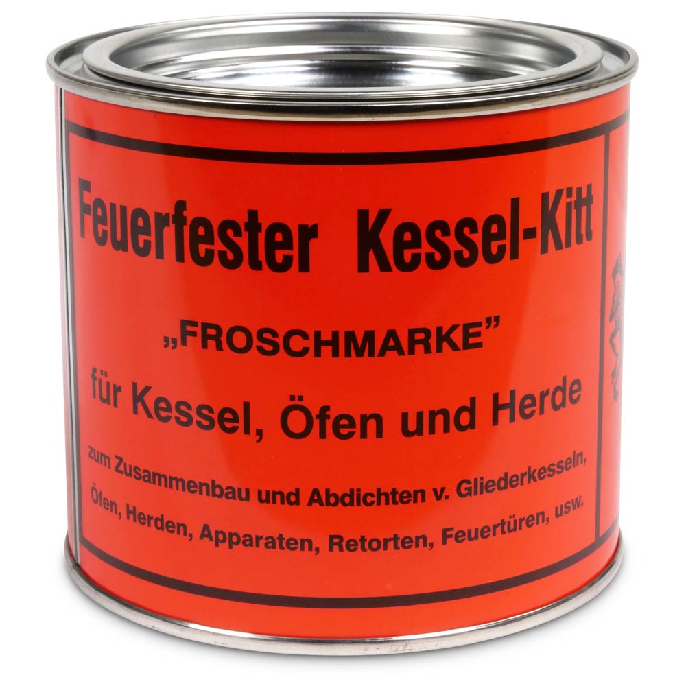 Fermit Feuerfester Kessel-Kitt Froschmarke 1,0 kg Dose