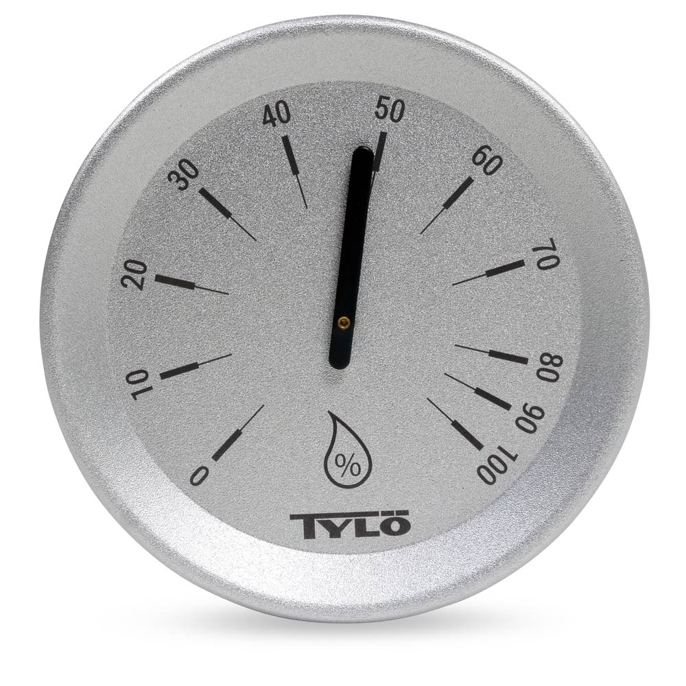 SET> Tylö Thermo- u. Hygrometer Brilliant Silver Grey