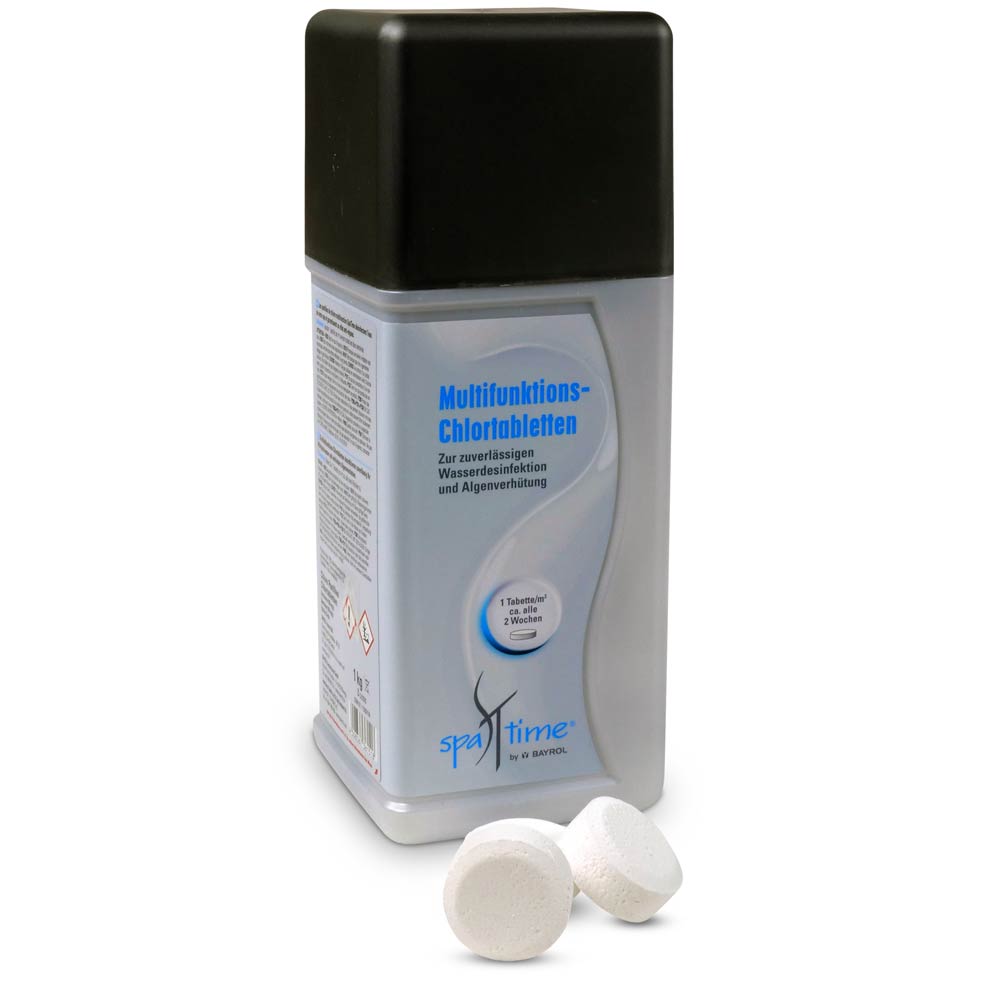 SET> SpaTime Multifunktions-Chlortabletten 20g + Dosierer