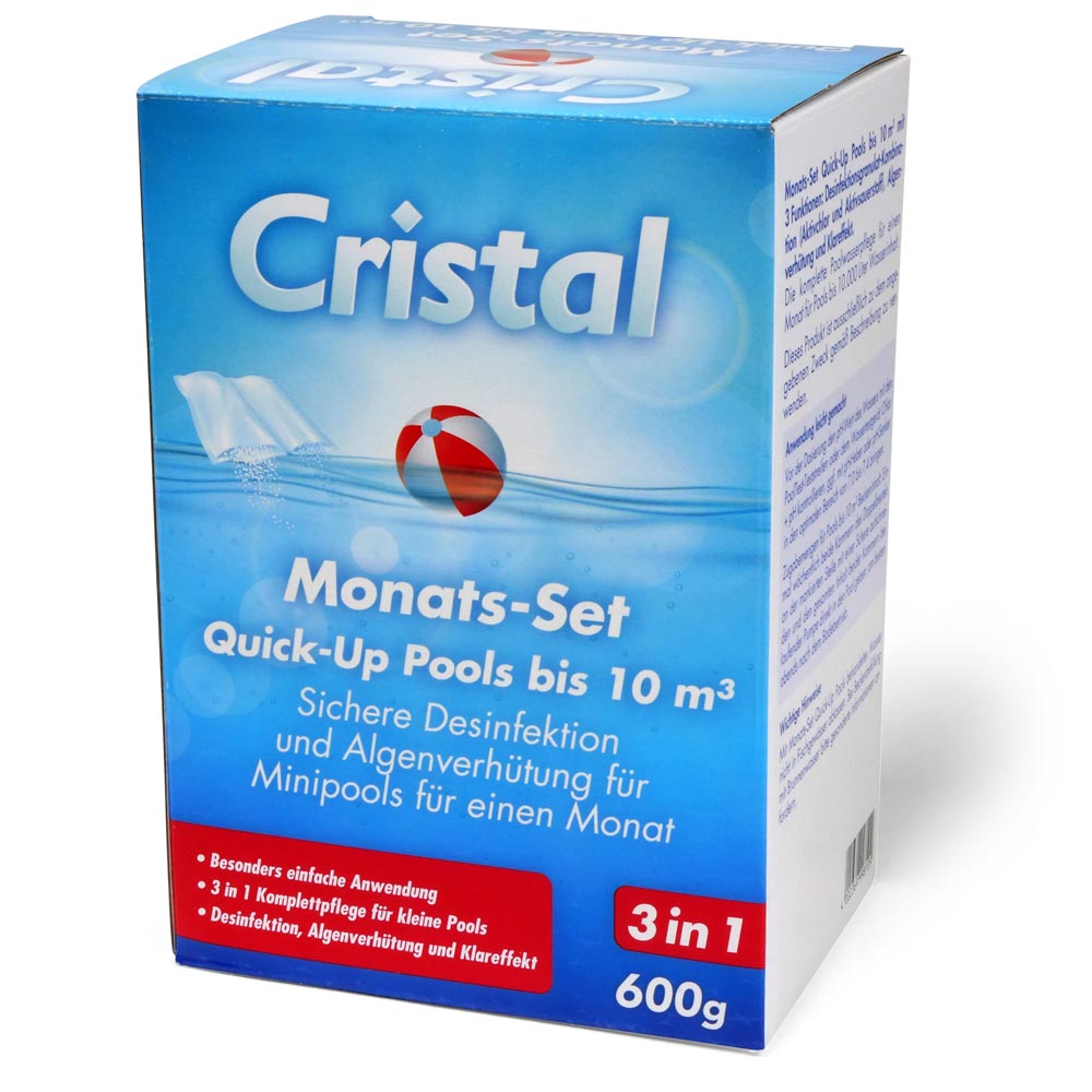 CRISTAL Monats-Set Quick-Up Pools bis 10m³