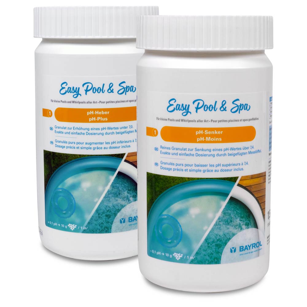SET> BAYROL Easy Pool & Spa pH-Wert Regulierung 2,5 kg