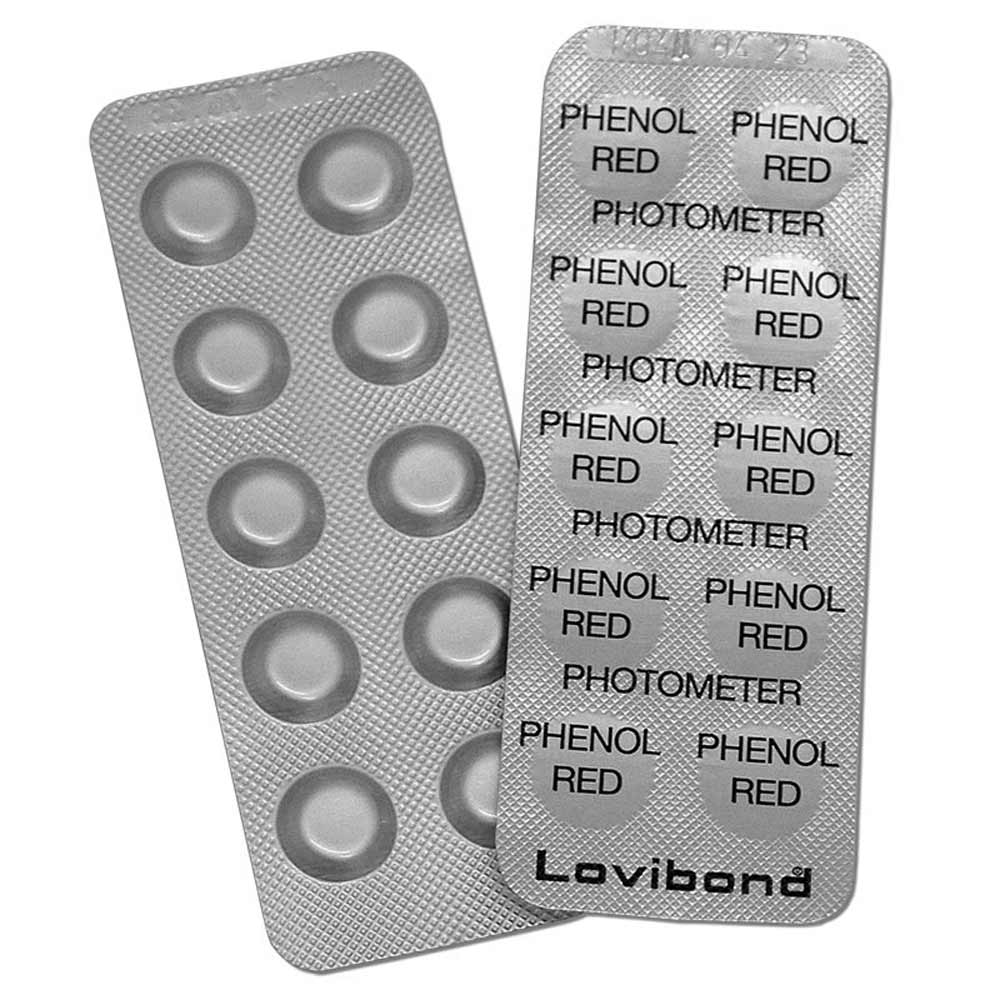 Phenol Red Photometer 500 Tabletten (50 Streifen)