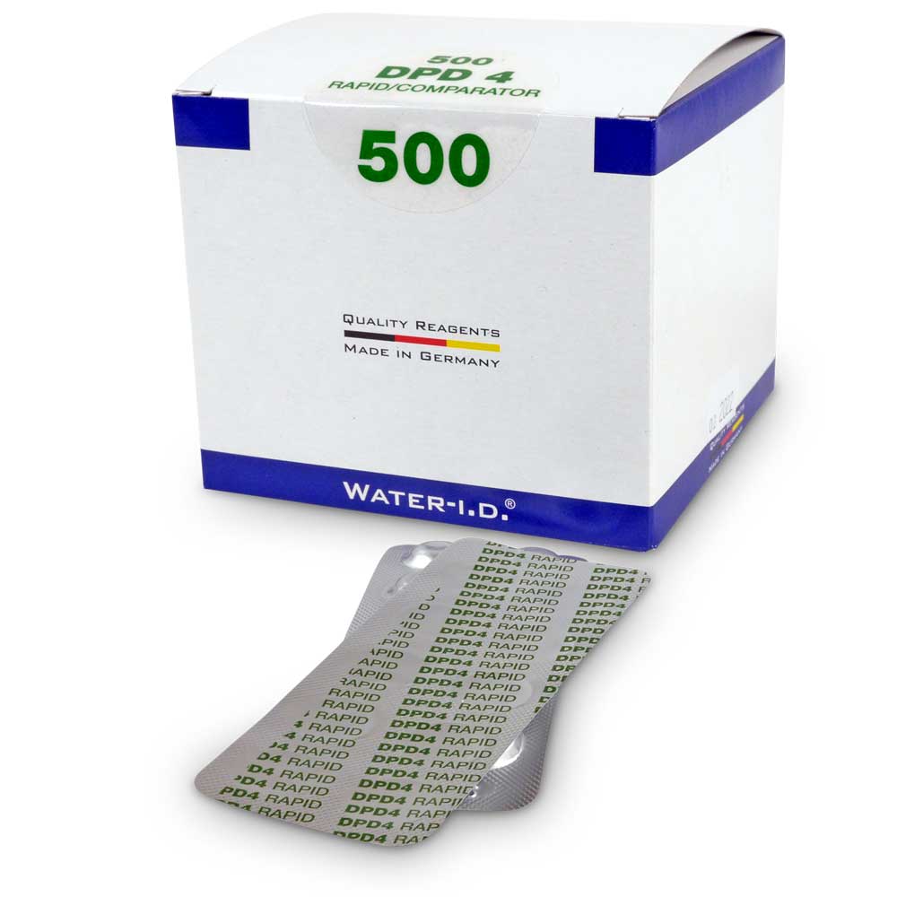 500 Stk. DPD 4 Rapid Tabletten für Pooltester Sauerstoff (1 Karton)