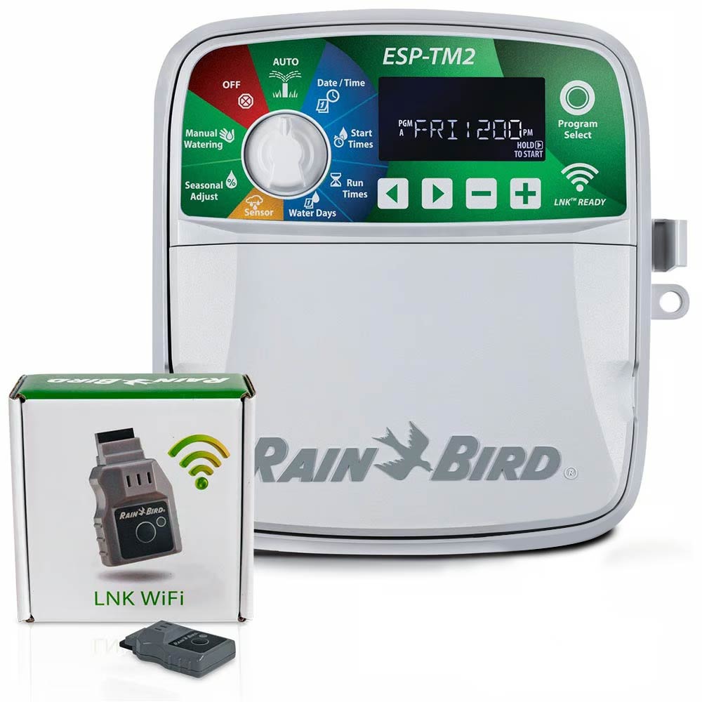 SET> Rain Bird Steuergerät ESP-TM2 + LNK2 WiFi Modul 8 Stationen