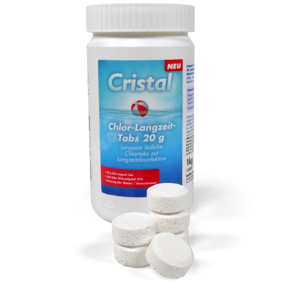 CRISTAL Chlor-Langzeit-Minitab 20g + Dosierschwimmer