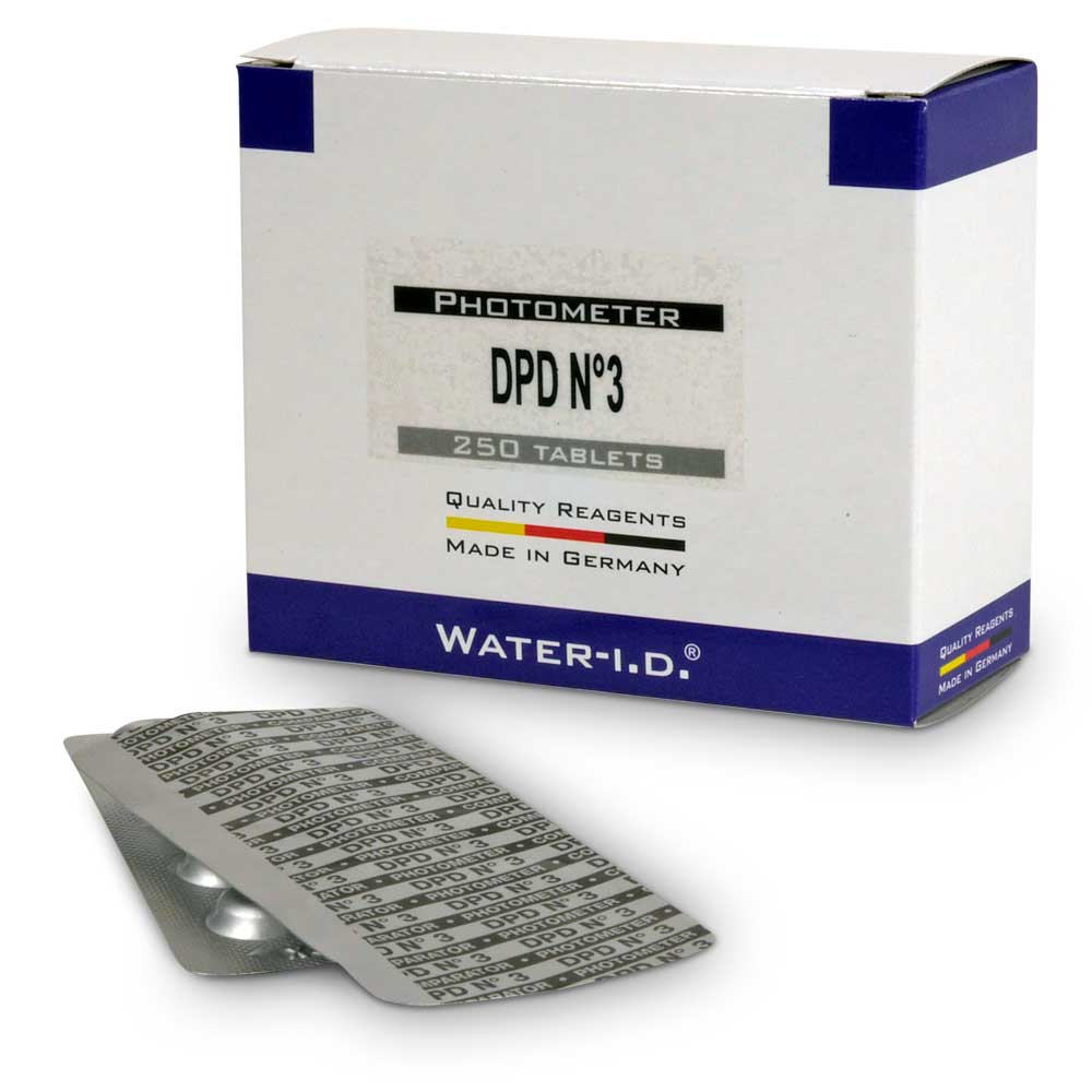 250 Stk. DPD 3 Tabletten für Photometer (25 Streifen)