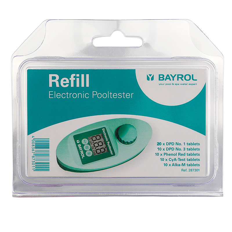BAYROL SET Electronic Pooltester plus Refill