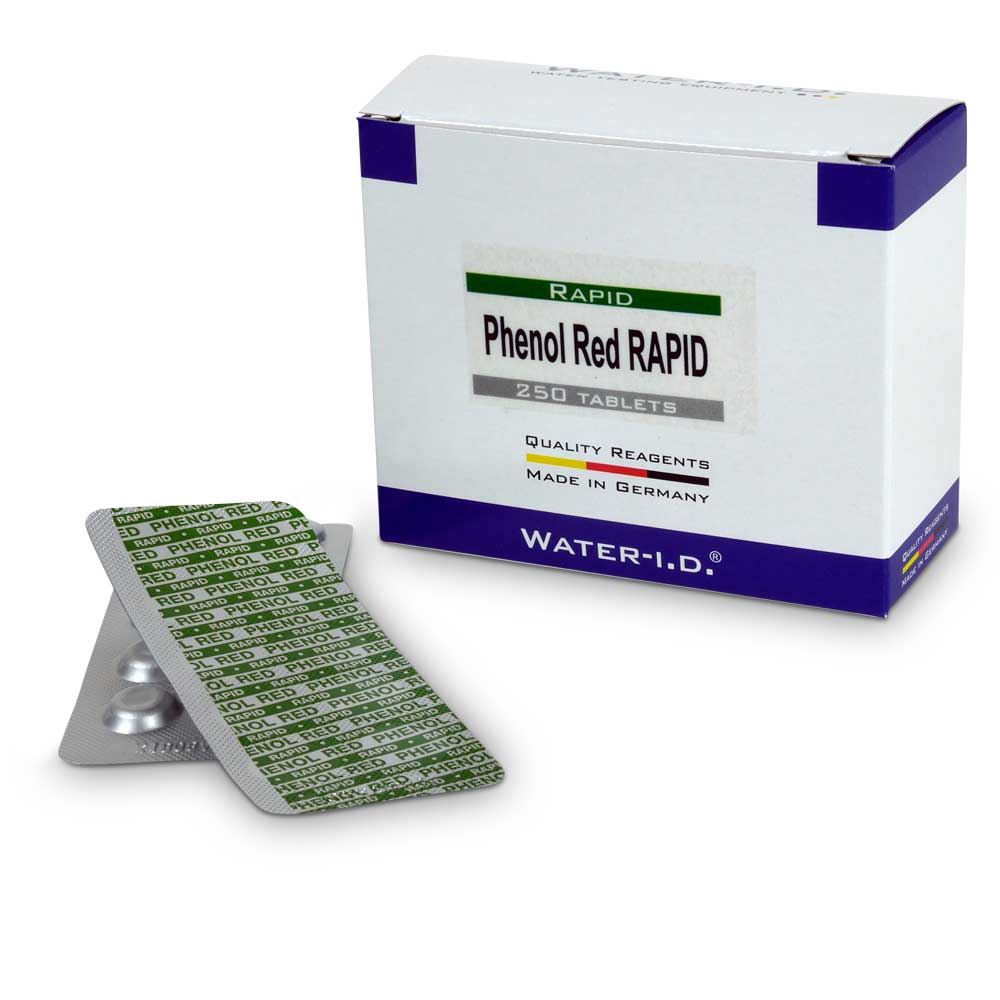 250 Stk. Phenol Red Rapid Tabletten für Pooltester pH (25 Streifen)