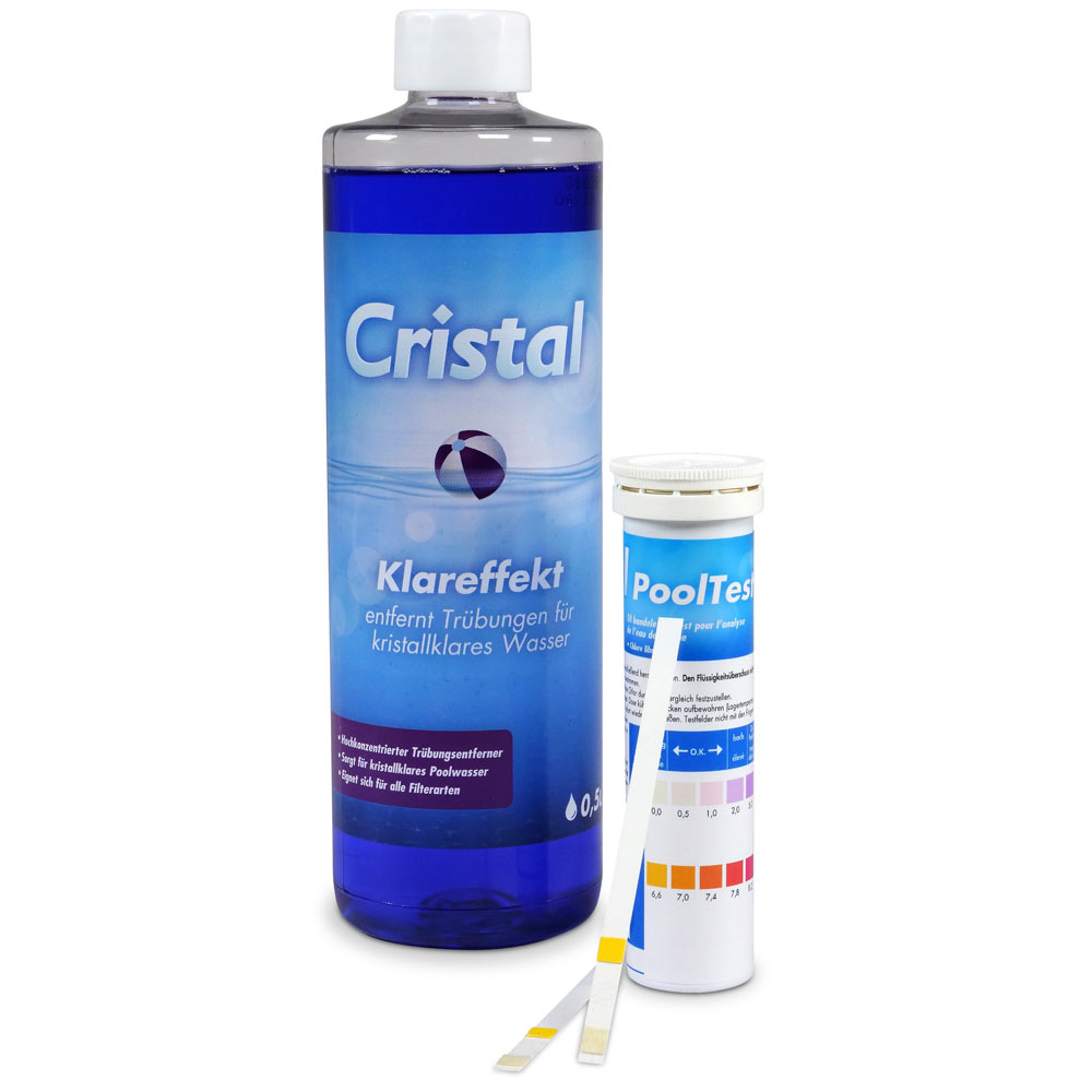 SET> Cristal Klareffekt + PoolTest-Streifen