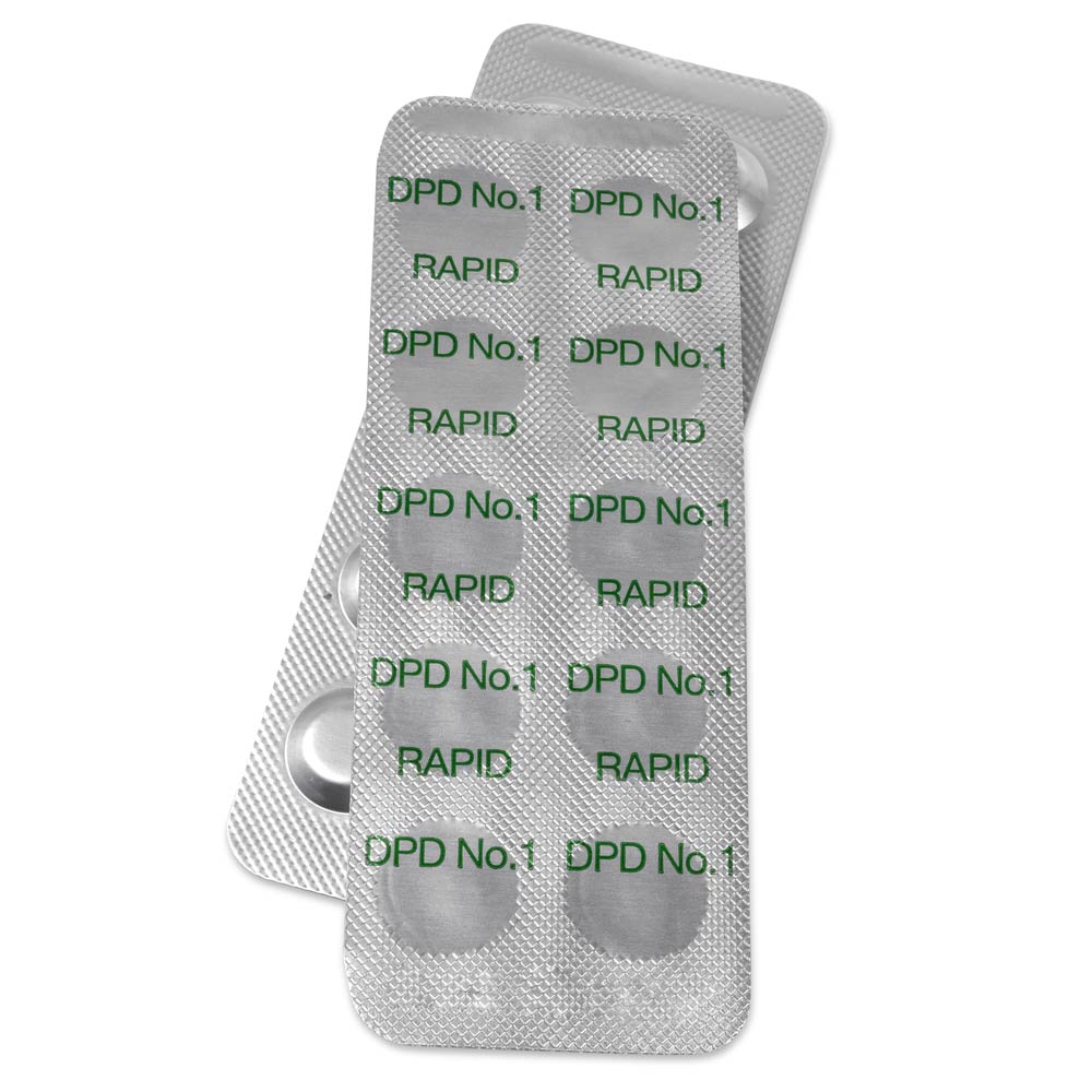 200 Tabletten Vorratspack für Pooltester Chlor/pH (20 Streifen)