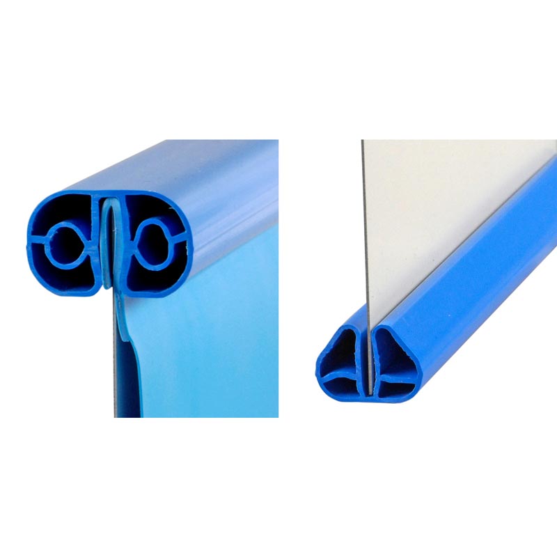 Aufstellbecken Ø 2,50 x 0,90 m Folie blau 0,6mm EB, Stahl 0,4mm