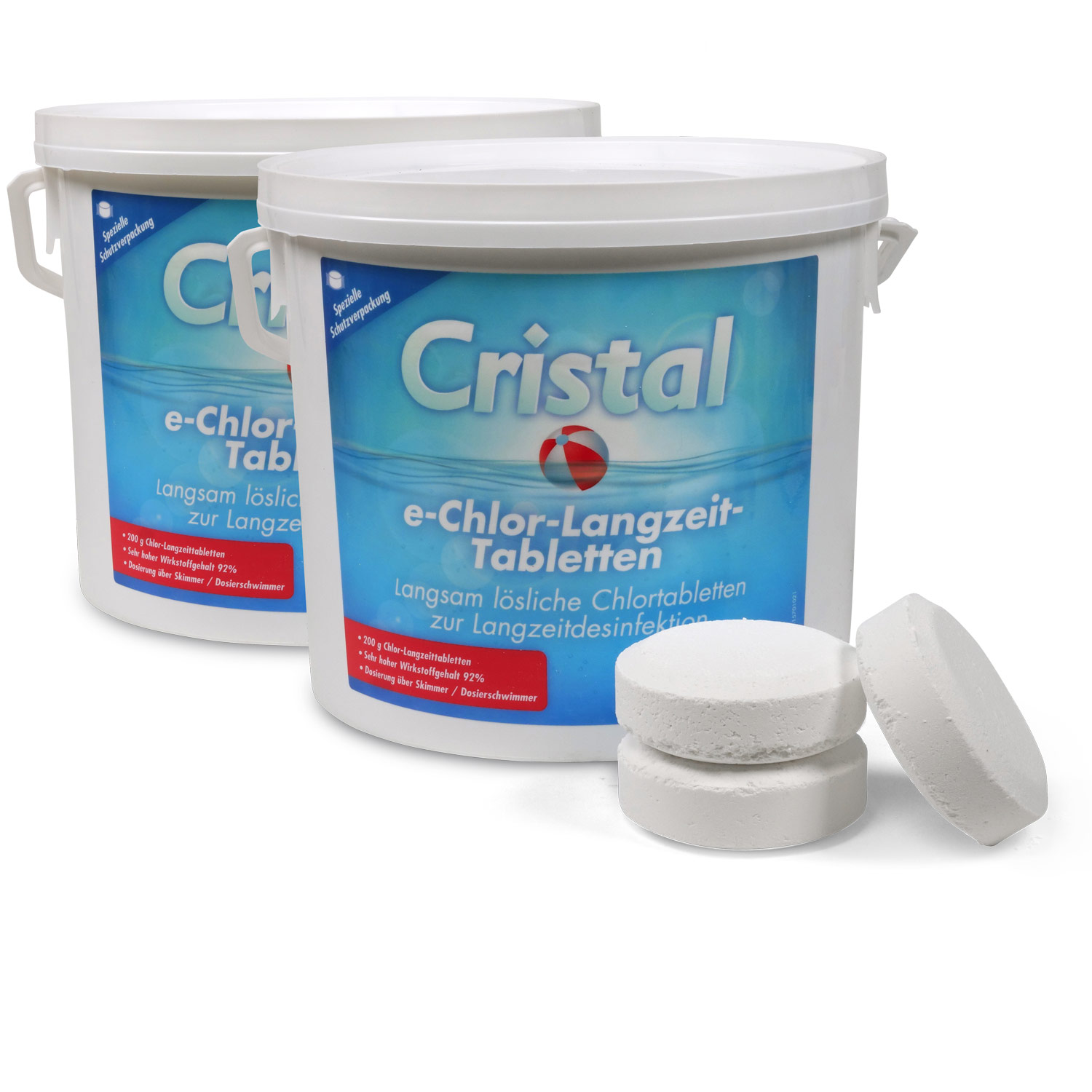 CRISTAL e-Chlor-Langzeit-Tabletten (200g) 10 kg