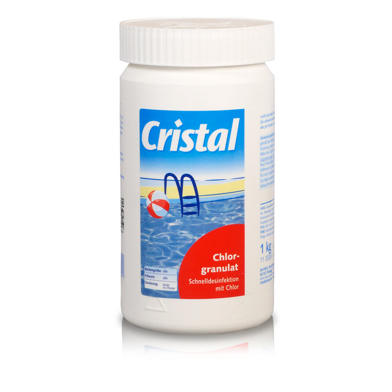 CRISTAL Poolpflege-SET Chlor 4,8 kg für Pools ab 15m³
