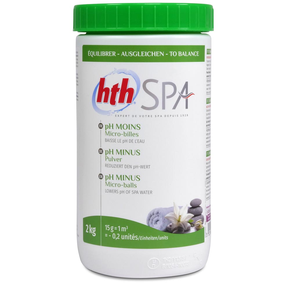 SET> hth SPA pH-Minus, pH-Plus + 25 TestStrips