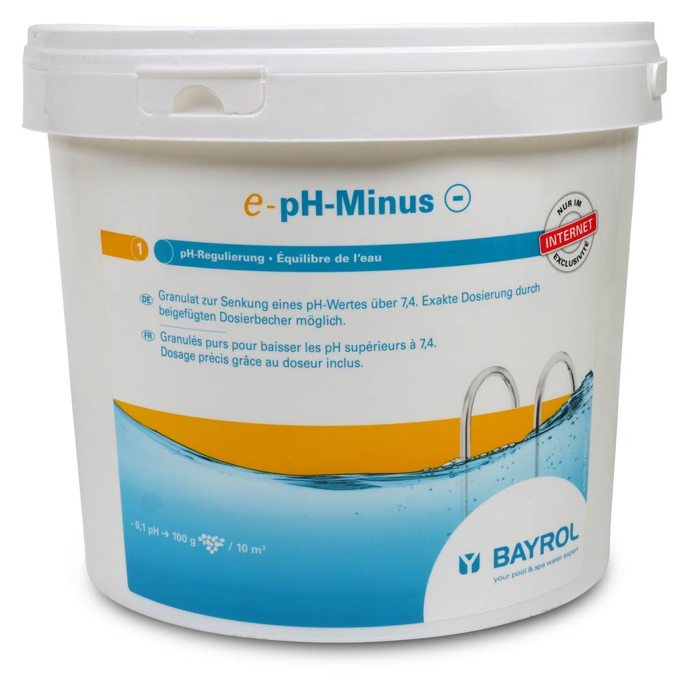 BAYROL e-pH-Minus Granulat 6,0 kg Gebinde-Größe:: 6,0 kg Eimer ''e''