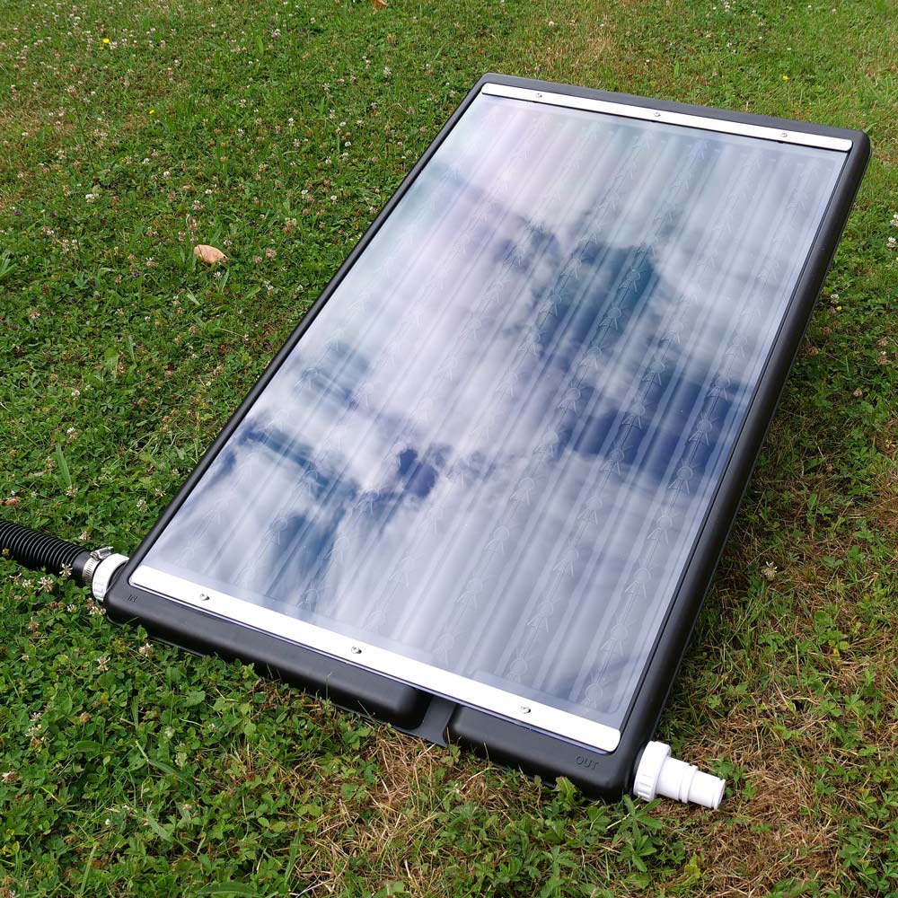 Sonnenkollektor Exklusiv 111,5 x 66 cm bis 30 m³ + Bypass-Set