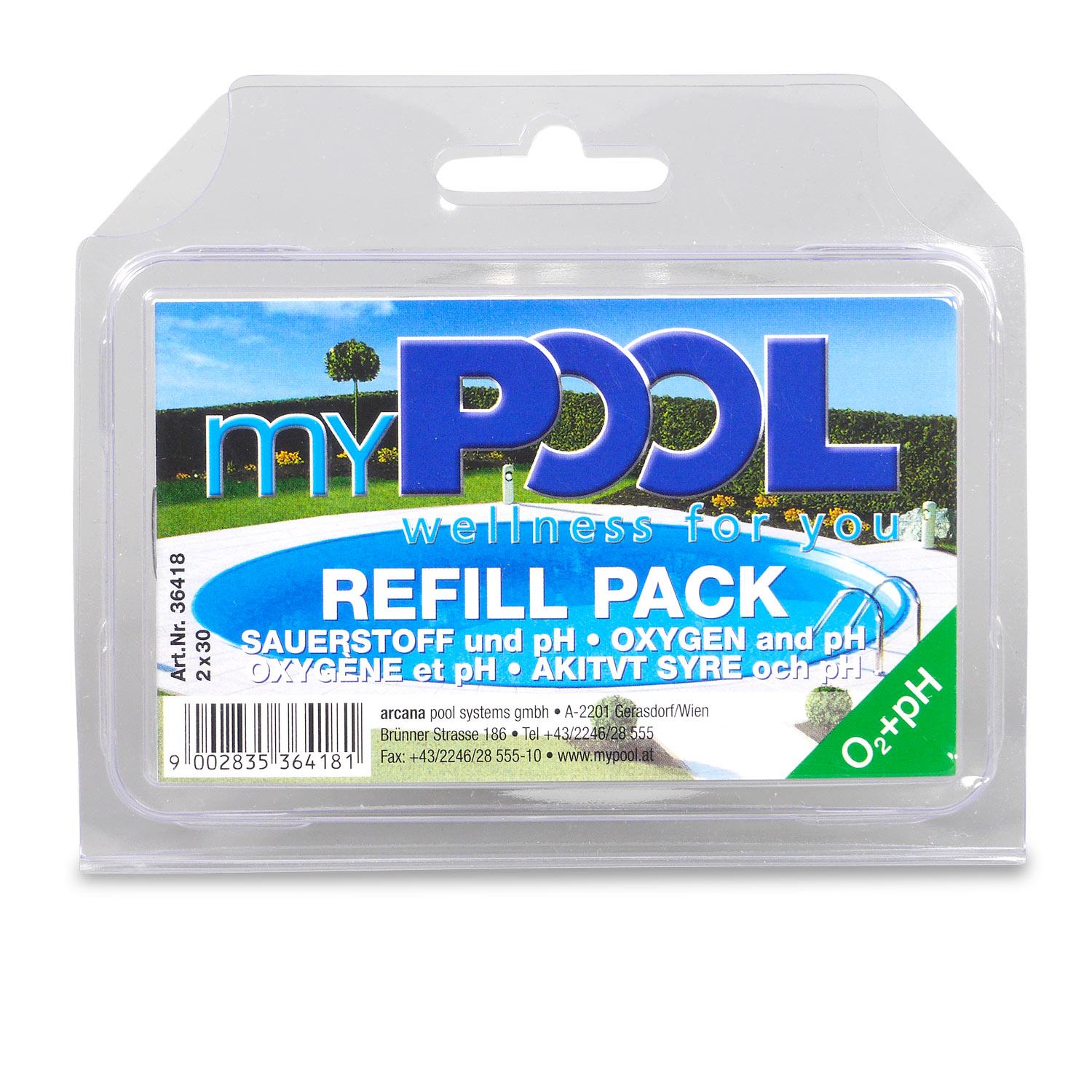myPOOL Sauerstoff/pH Refill Pack 2x30 Tabletten