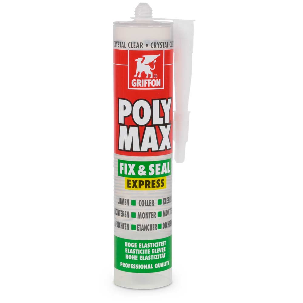 12 Kartuschen Griffon Poly Max Fix & Seal Express kristallklar
